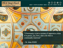 Tablet Screenshot of oldstmarysdetroit.com